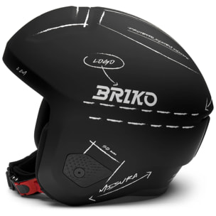 Caschi Briko Uomo Donna Nero Vulcano 2.0 Graphik