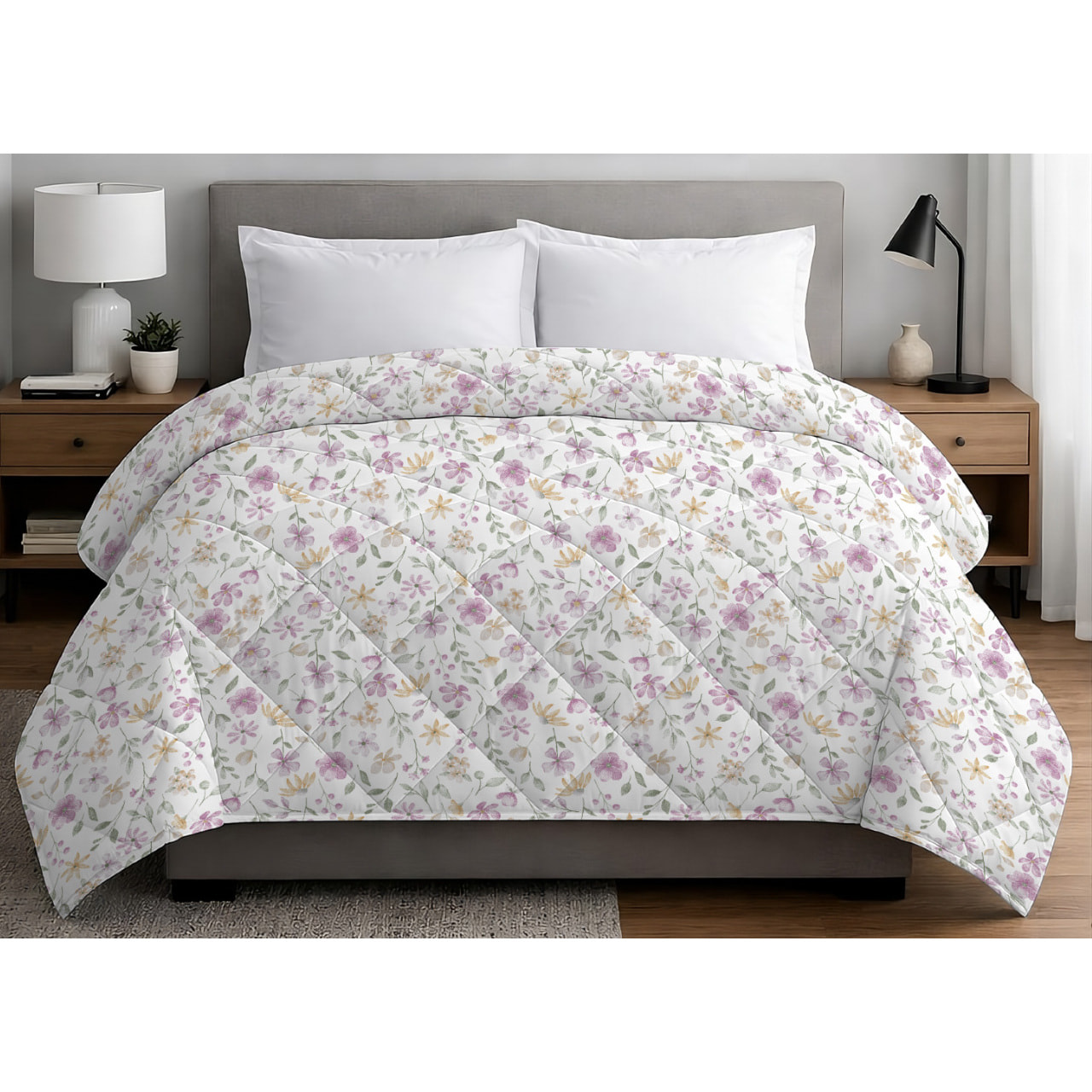 Trapuntino Estivo Leggero 100gr Ideale Primavera/ Estate Disegno Primavera Rosa