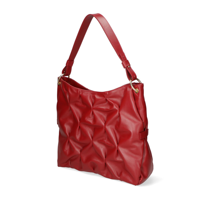 Borsa a spalla da donna In Vera pelle Made in Italy 34x28x12 cm