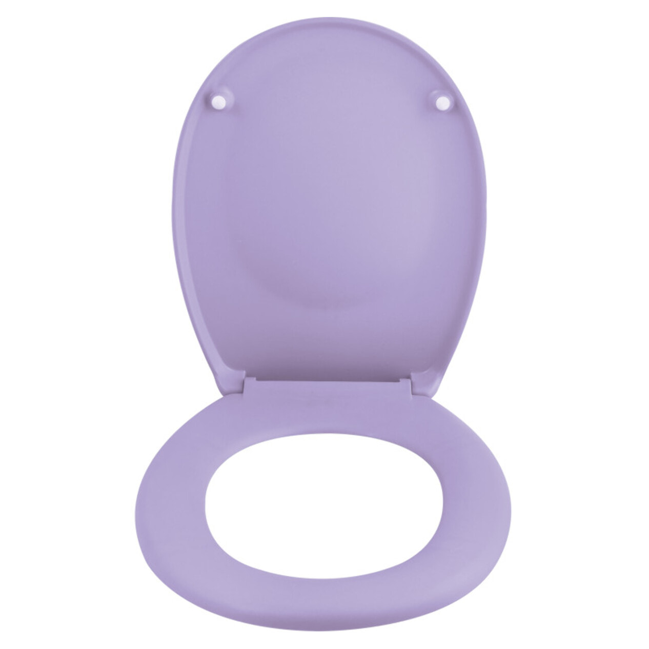 Abattant wc Thermo dur avec frein de chute NEELA Lavande - Charnières ABS Chromé Spirella