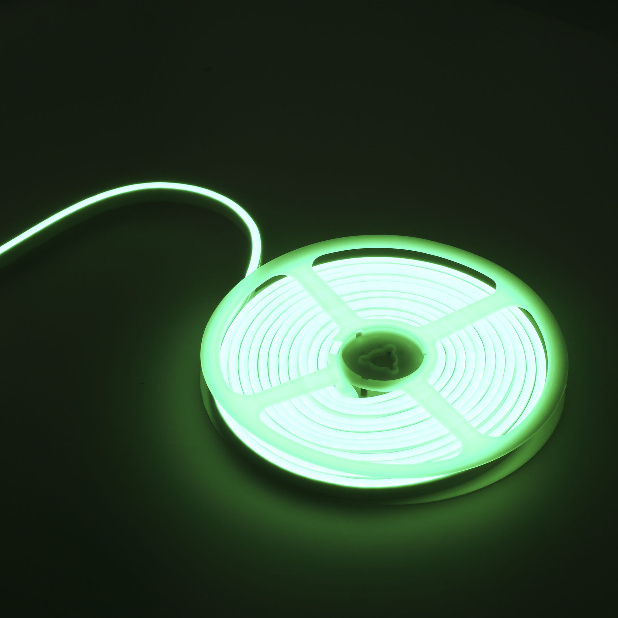 Forlight Tira LED Flexi Slim 24W Verde IP65 ON-OFF para Interior para Cocina, Dormitorio, Pasillo, Oficina