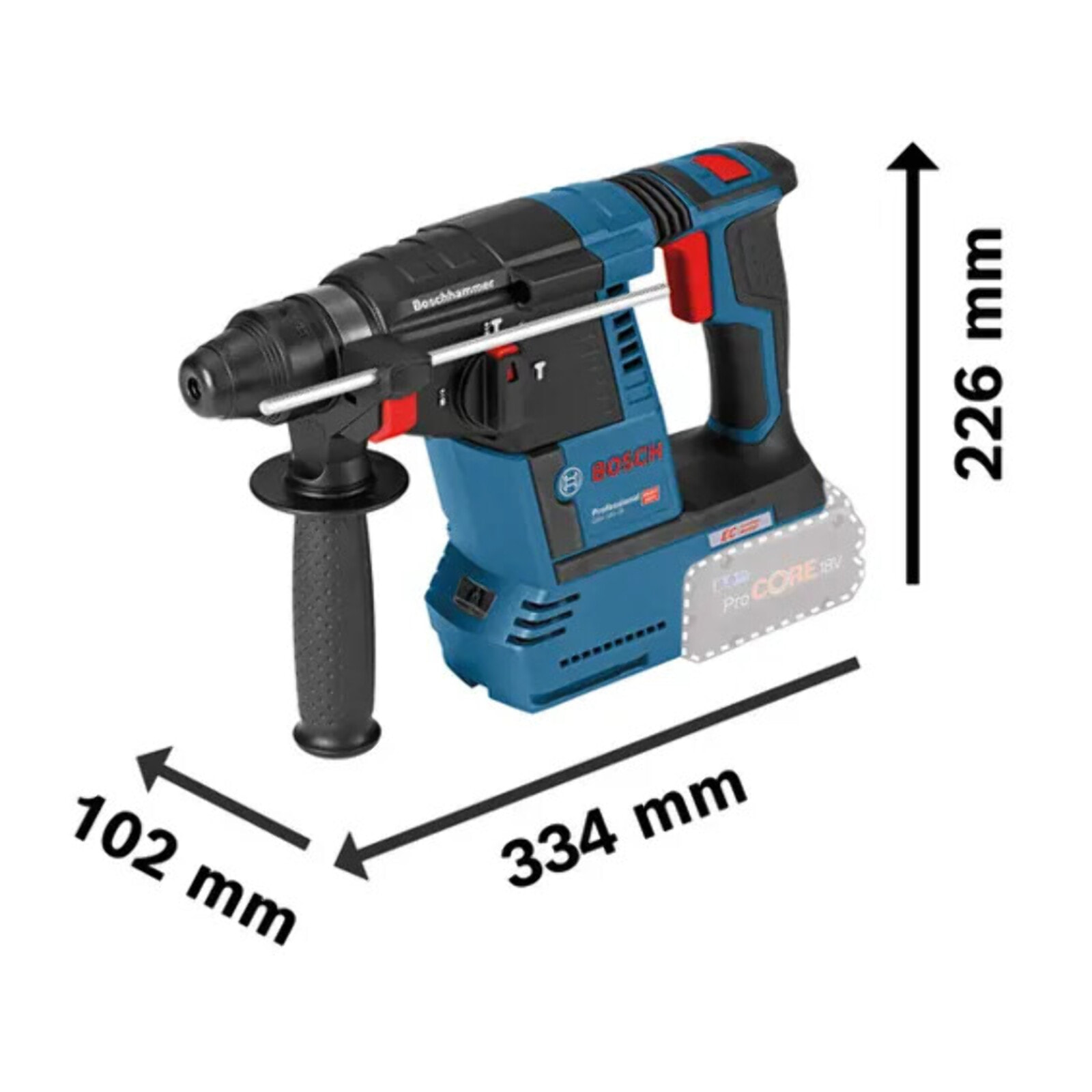 Perforateur GBH 18V-26 L-Boxx BOSCH - 0611909001