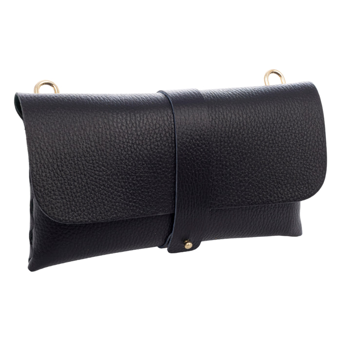 Bernezzo bolso de bandolera mujer. Piel auténtica acabado Dollaro.