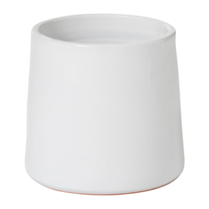J-Line cache-pot Rond - céramique - blanc - small - 2 pièces - Ø 18 cm