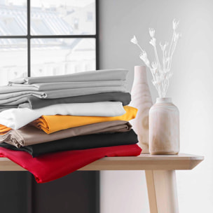 Nappe rectangulaire unie Essentiel - Rouge