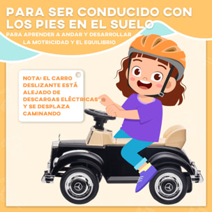 Coche Correpasillos con Licencia de Mercedes-Benz 300S Correpasillos para Niños de 18-48 Meses con Almacenaje Volante Sistema Anti-Vuelco Carga 25 kg 77,5x41,5x45 cm Negro