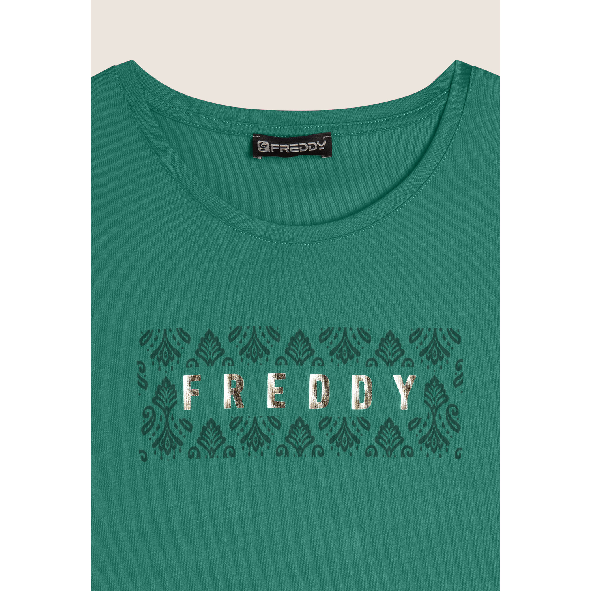 T-shirt in jersey leggero con grafica floreale