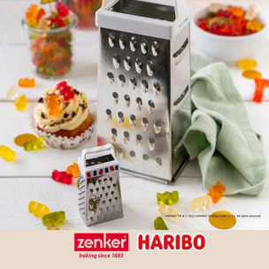 Mini râpe de cuisine et pâtisserie 4 faces 7,5 cm Zenker Haribo