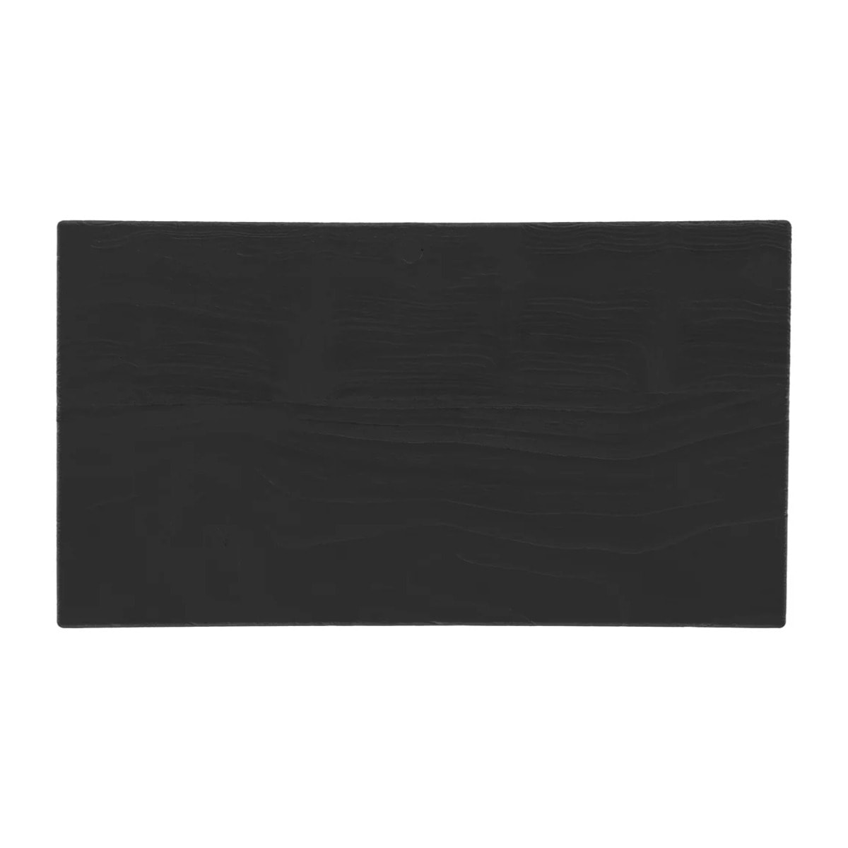 Tabouret en bois de teck recyclé peint en noir - Eka