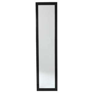 Espejo de pie clásico, 35 x 155 cm, negro