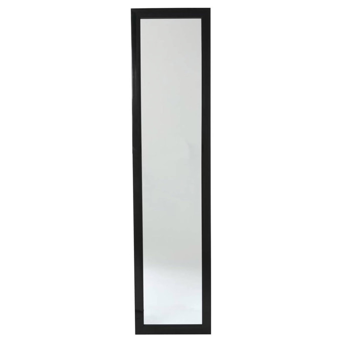 Espejo de pie clásico, 35 x 155 cm, negro