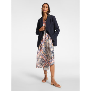 Elena Mirò - Abito dalla stampa etnica - Blu