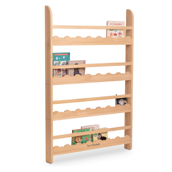 Estantería de madera STORY STAND Montessori para cuentos y libros infantiles