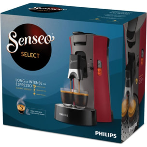 Senseo PHILIPS CSA240/91 Senseo machine à café Select Rouge