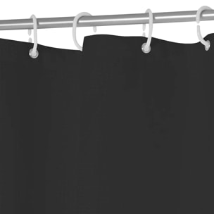 Rideau de douche 180x200cm "Modern Color" gris charbon