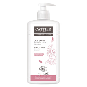 Lait Corps Nourrissant - Beurre de Karité & Géranium 500 ml
