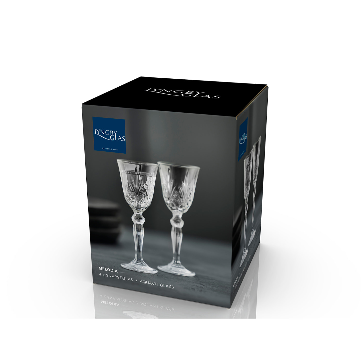 Set de 4 verres à schnaps Melodia