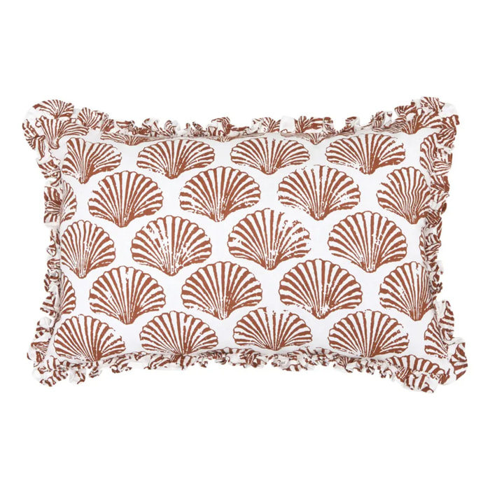 Coussin Oceania 38x58cm terracotta