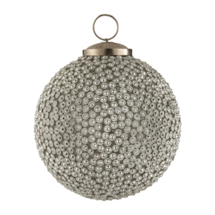 J-Line boule de Noël Diamant - verre - blanc - large - 4 pcs