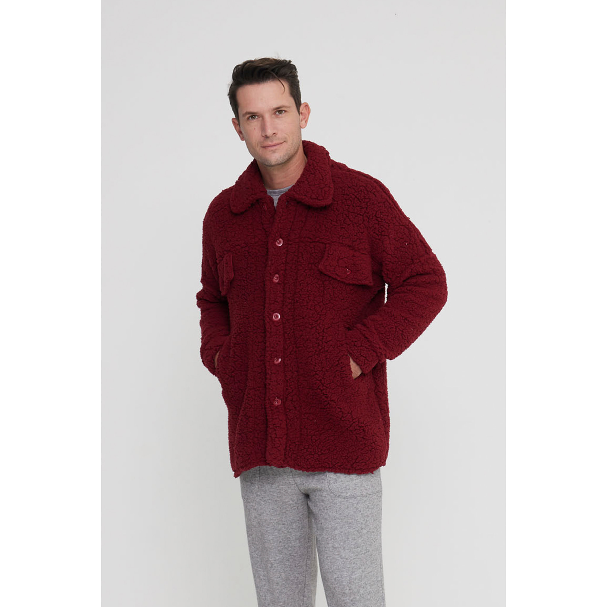 Giacca uomo monty in eco pelliccia con bottoni Noidinotte