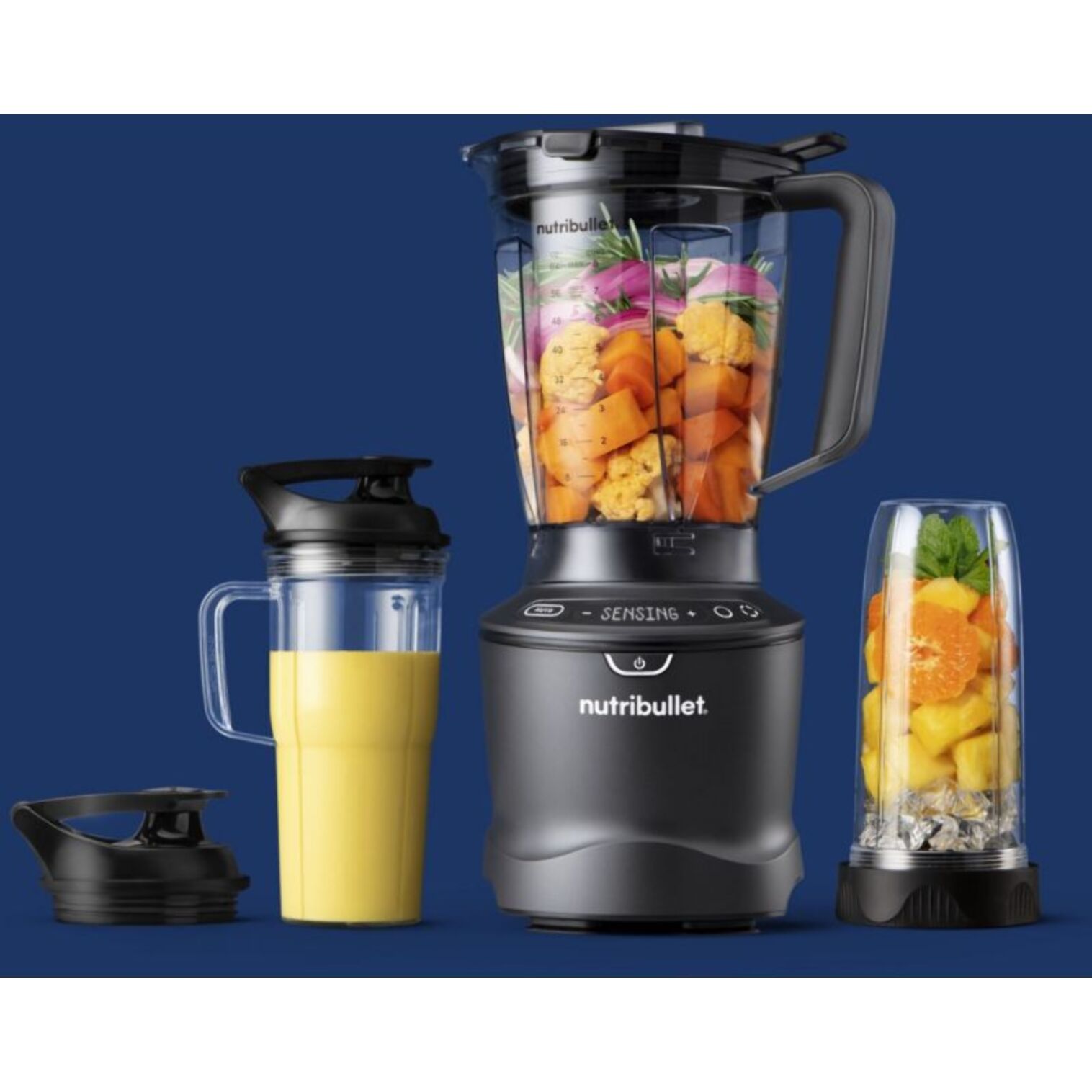 Blender NUTRIBULLET SmartSense NBF550DG - Programmes Auto - Bol Tritan 1.8L