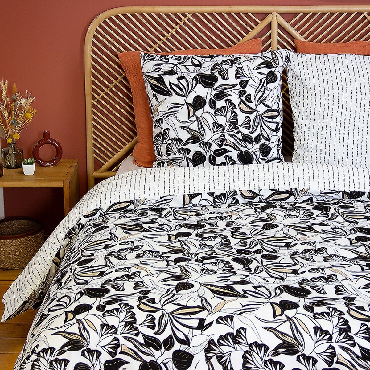 PARURE DE COUETTE 3 PCS 100% MICROFIBRE, FLORE