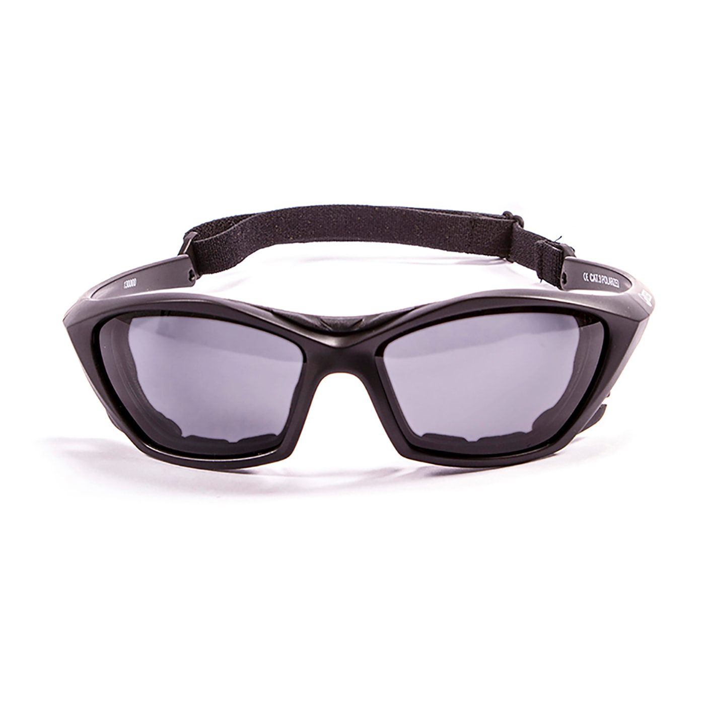 Gafas de deportes acuáticos OCEAN LAKE GARDA - Negro mate / Ahumada zeiss
