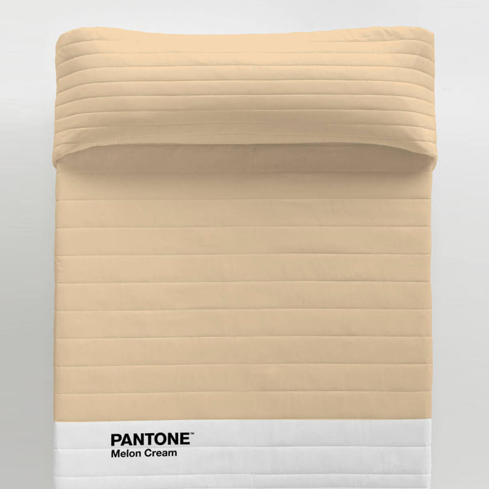 Pantone - Colcha Bouti Estampada - 100% Algodón - 70 gr/m² - Melon Cream