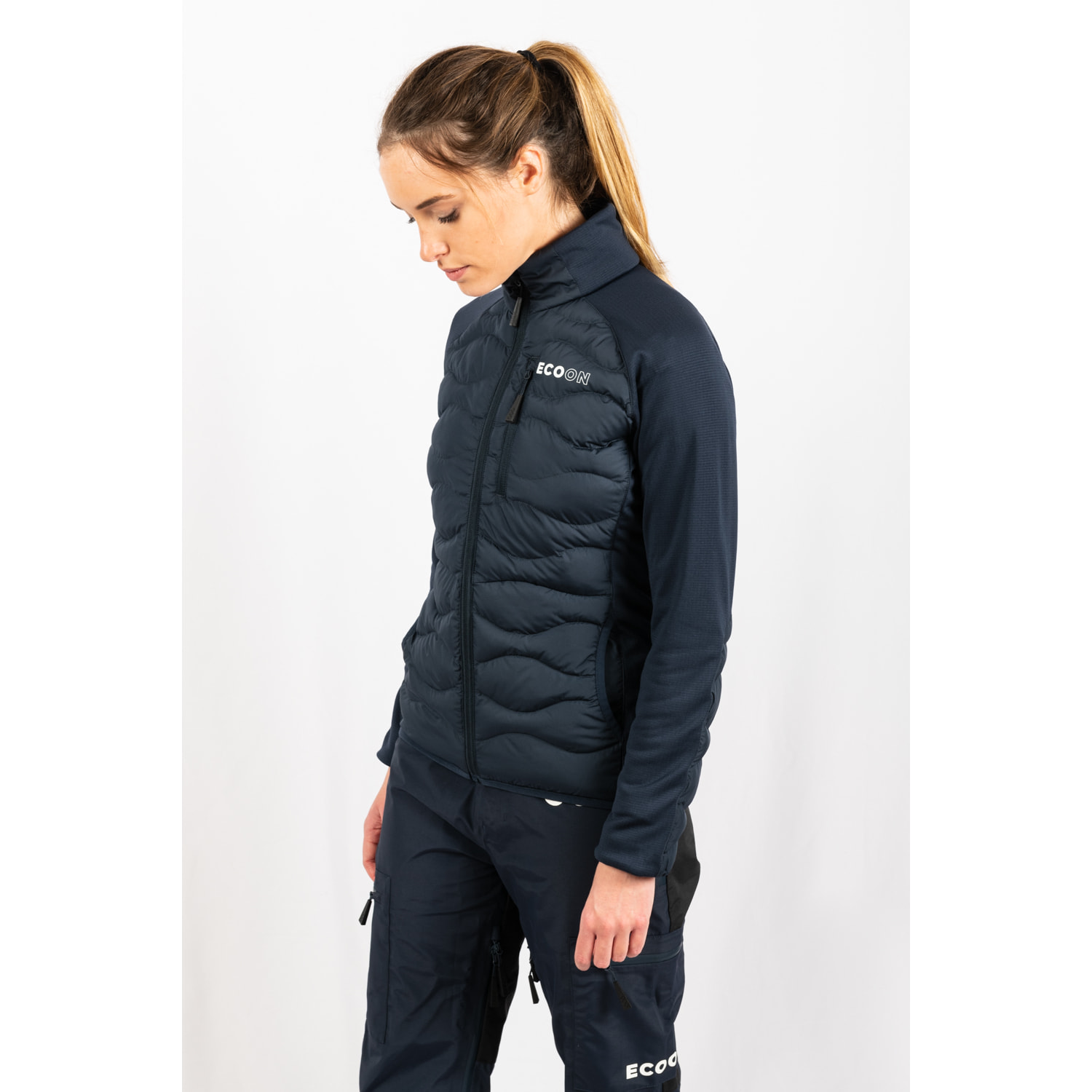 Chaqueta ECOActive Hybrid Insulated Jacket Women marca ECOON - Azul