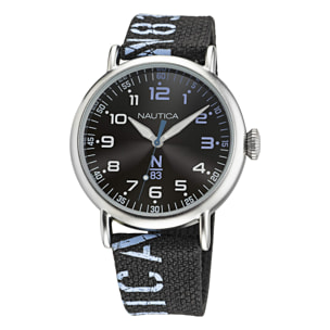 Reloj Nautica NAPLSF015 Hombre Analogico Cuarzo con Correa de Tela