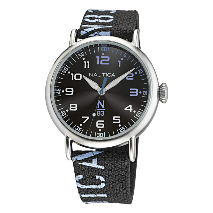 Reloj Nautica NAPLSF015 Hombre Analogico Cuarzo con Correa de Tela
