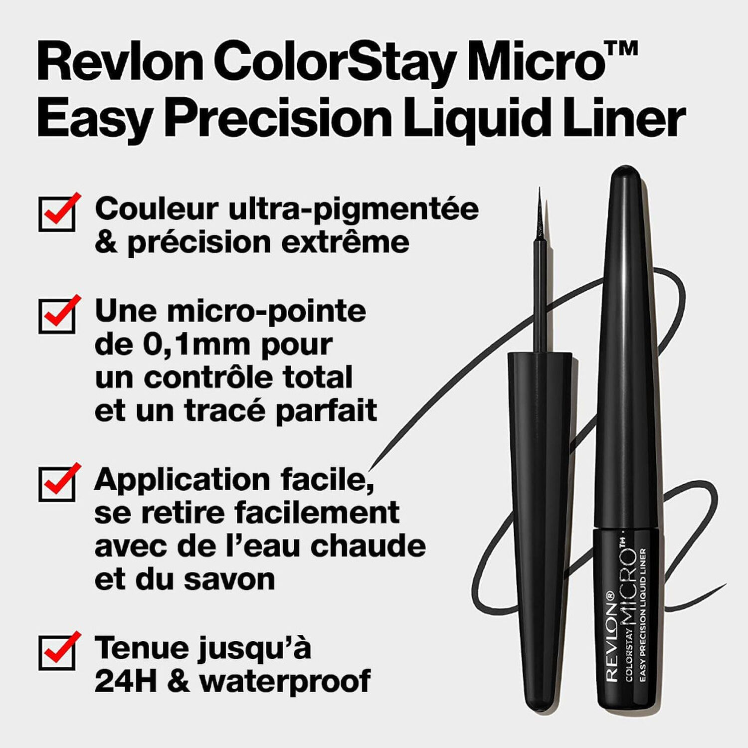Revlon CS Micro Easy Precision Liquid Liner - Eyeliner Haute Précision