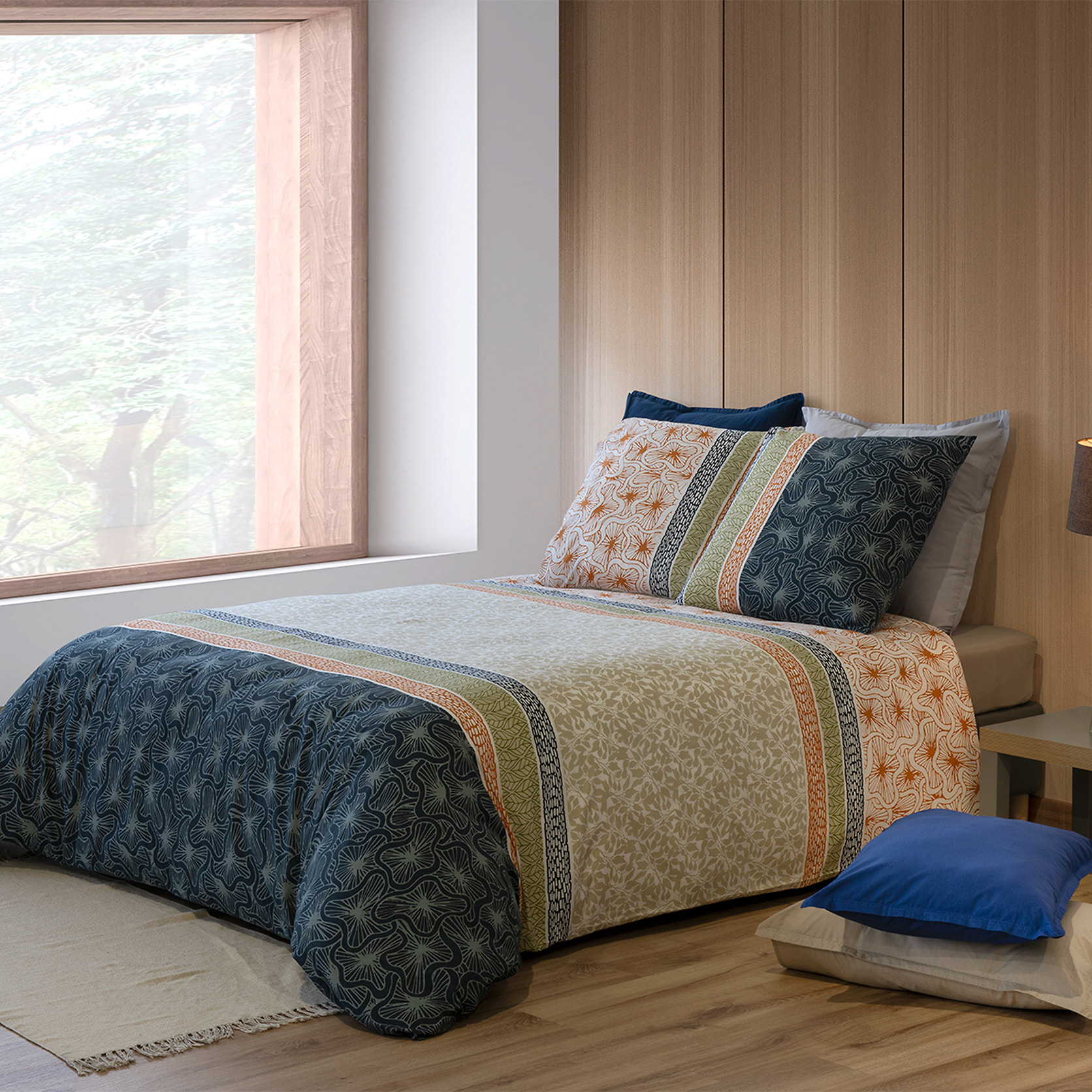 Parure Housse De Couette 100% coton 71fils Bella