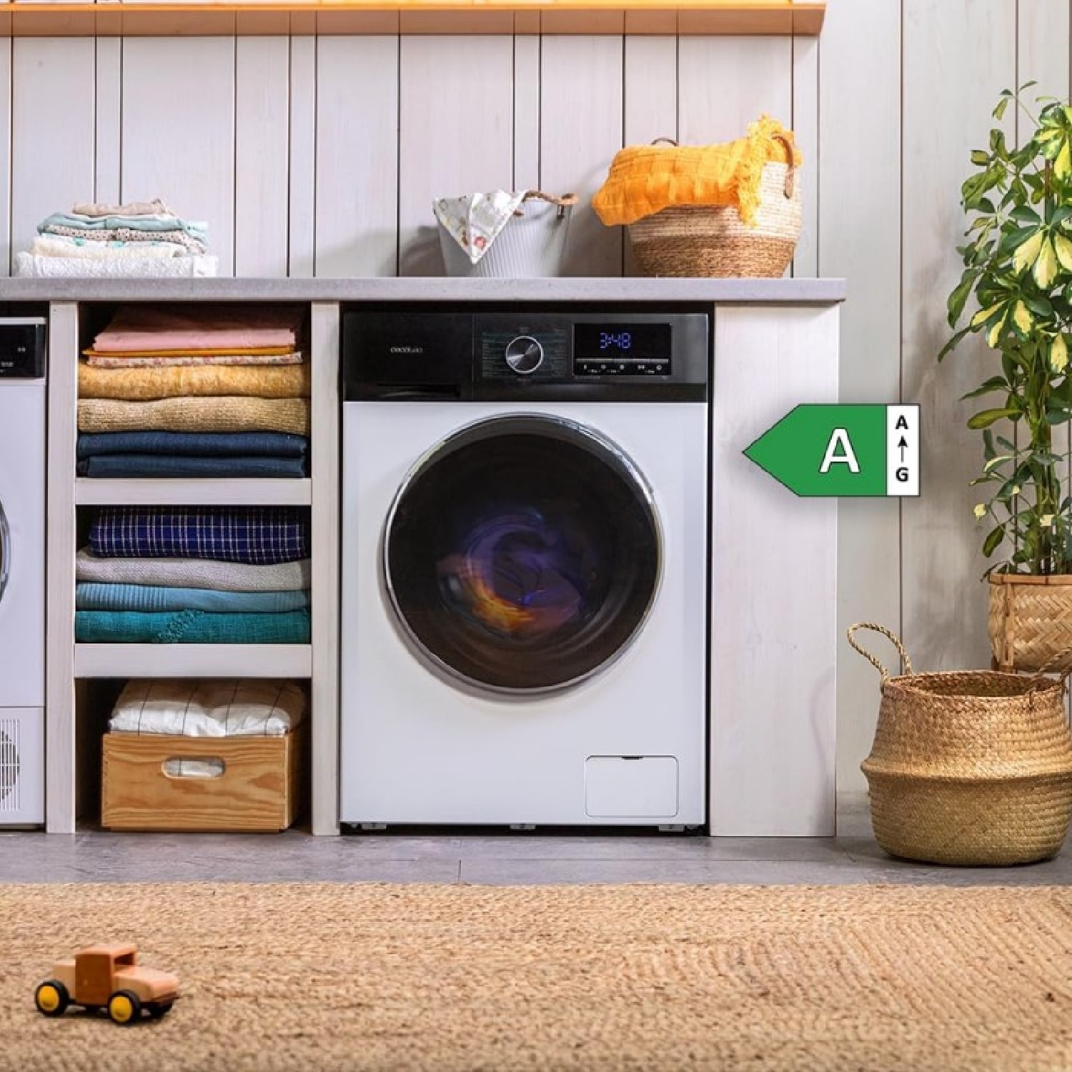 Cecotec Lave-linge Bolero DressCode 8500 Inverter A