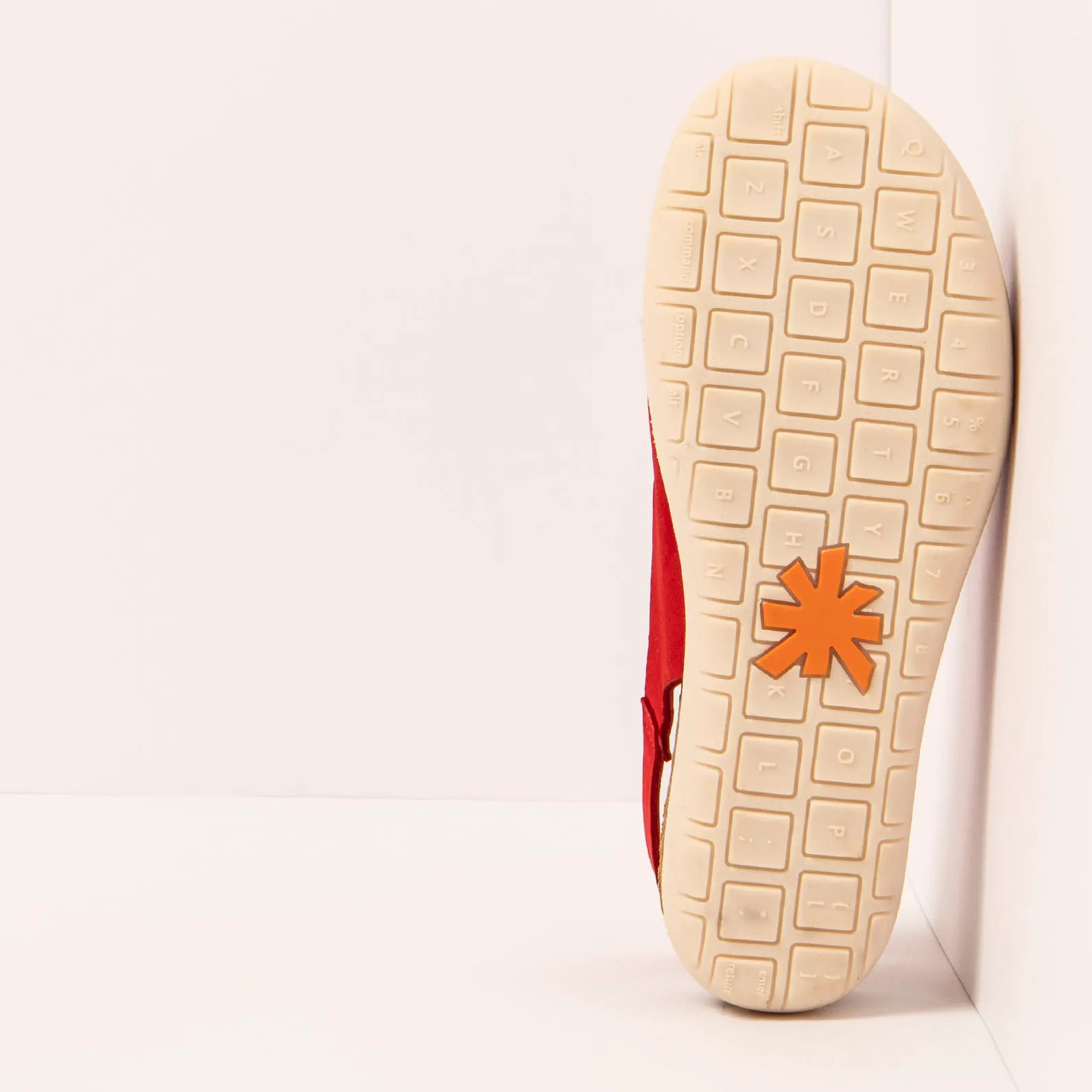Sandalias 1719 NOBUCK RED /RHODES color Red