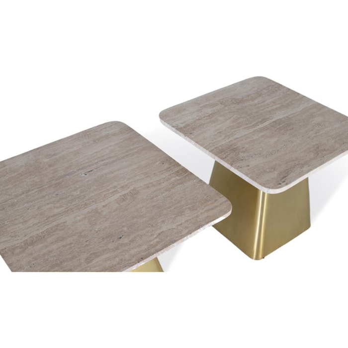 Ensemble 2 tables basses - 43x55x55cm