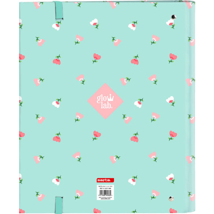 Carpeta 4 anillas 35mm c/recambio glowlab "pepa"