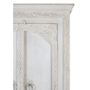 Armario de Madera de Mango 100 Cm Estilo Mediterráneo Moderno