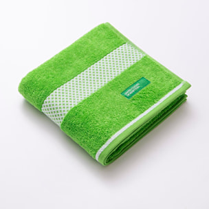 Toalla De Mano 50X90Cm 450Gsm 100% Algodón Con Borde Jacquard Verde Summer Be