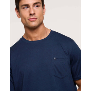 Camiseta Manga Corta Azul Marino - Veira