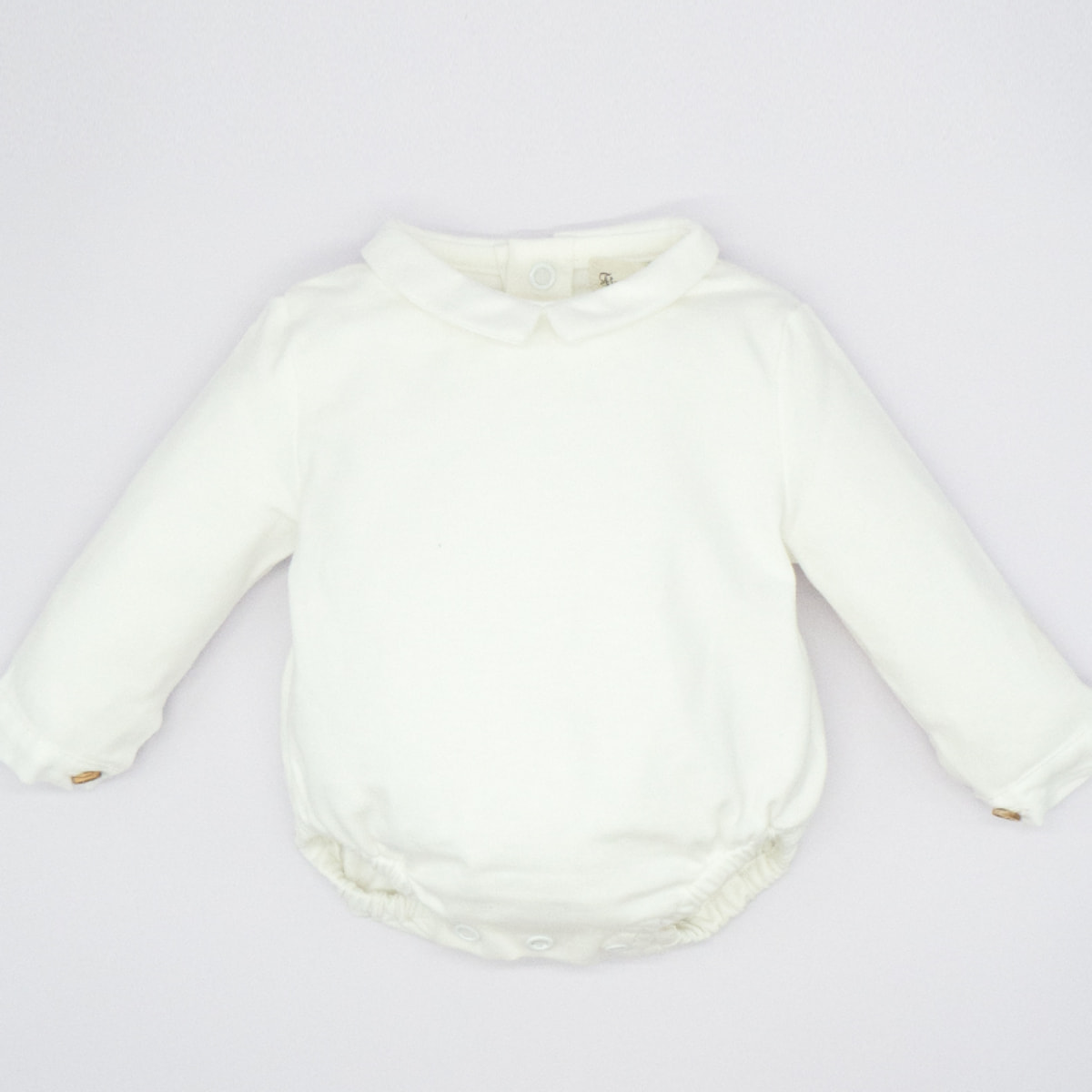 CAMISETA BODY CUELLO Y PUÑOS BLANCO