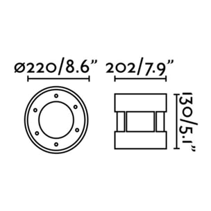 SURIA-24 LED Lampe encastrable inox 60°
