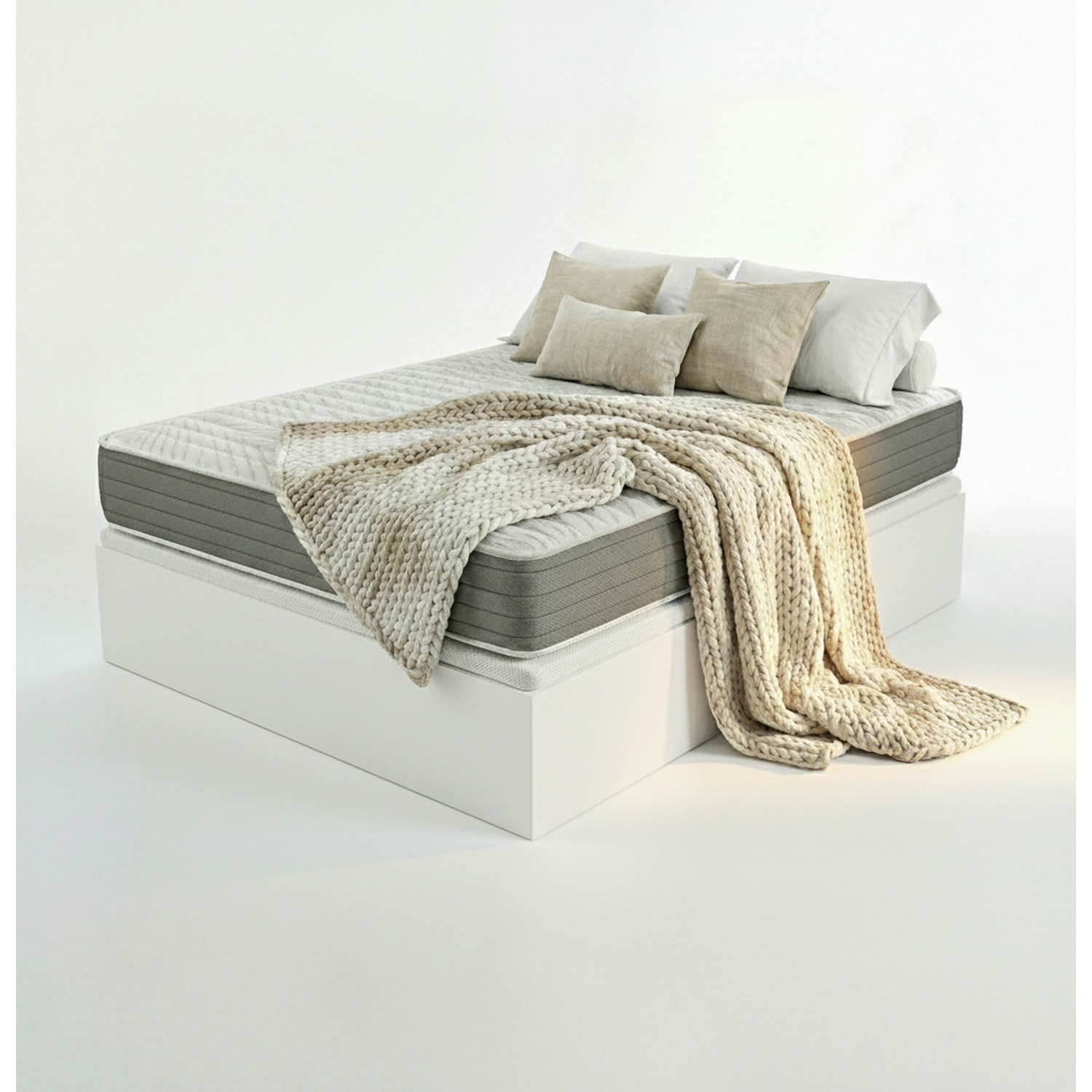 Colchón Muelles Ensacados y Visco + Canapé Abatible | ENVIO, ENTREGA Y RETIRADA INCLUIDO | Ceramic Pocket Low