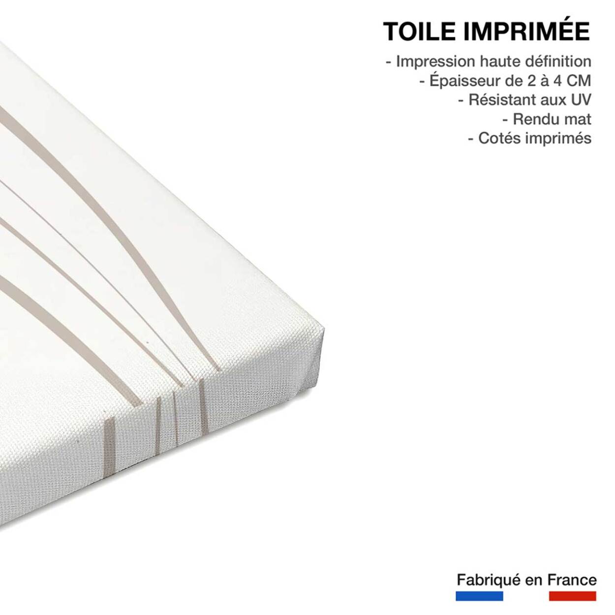 Tableau scandi blés Toile imprimée