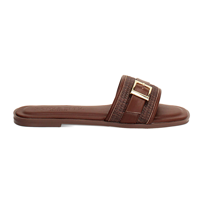 Sandali bassi testa di moro eleganti