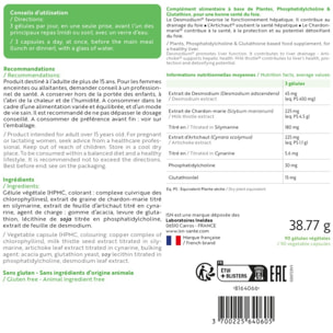 ISN - Hepatobil - Complément alimentaire à base de plantes - Favorise la Détoxification du Foie - Contribue à Améliorer la Digestion - Cure 30 jours