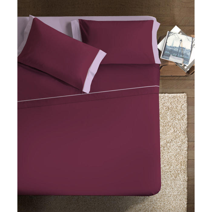 Completo letto Double-Color IPERSAN Prugna/Viola