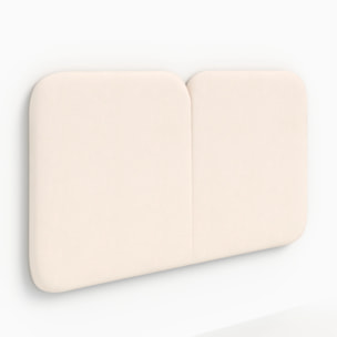 Tête de lit en tissu blanc 160 cm - Etna