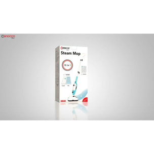 Balai vapeur électrique multifonctions 1300W bleu Cenocco CC9074-BLU