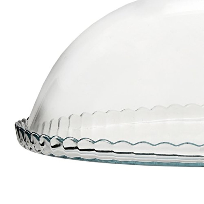 Set 2 pezzi piatto con campana Pasabahce – Patisserie, Vetro, Trasparente